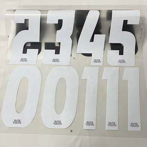 T Áo Sơ Mi Truyền Nhiệt Số 0-9 Jersey Số Mềm Sắt Trên Số Cho Đội Đồng Phục Thể Thao T Áo Sơ Mi Bóng Đá Bóng Rổ Basbas - Product Image 2