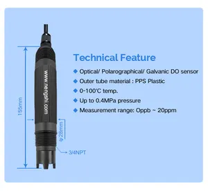 Nengshi 30 Jahre Fabrik ISO9001 DO Elektrode für gelösten Sauerstoff große Messung Sonde für gelösten Sauerstoff DO-Sensor