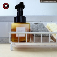 Caddy de cuisine sans BPA Caddy d'évier porte-éponge distributeur de savon support organisateur support pour cuisine salle de bain cuisine évier Caddy