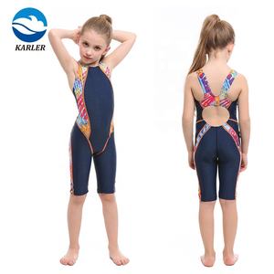 A prova di acqua bella bambina per bambini Bikini costume intero da bagno da competizione - Product Image 4