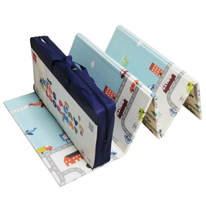 Tapis de <span class=keywords><strong>jeu</strong></span> pliable en mousse XPE imperméable - Sûr pour les bébés et les tout-petits, idéal pour les jeux en intérieur, les pique-niques et les activités de plein air - Product Image 4
