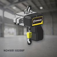 Palans à chaîne électriques robustes de type F NCH1, capacité de levage de 0,32 t, moteur de 0,75/0,18 kW, palan à chariot motorisé pour usine