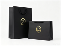 Sacs en papier d'art de luxe en gros pour vêtements, chaussures, chaussettes, cadeaux de détail, avec logo personnalisé, ruban, accessoires, impression offset de luxe