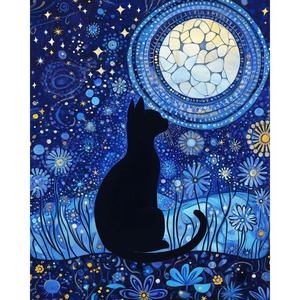 OEM bán buôn 5D sơn kim cương thiết lập cho người lớn tưởng tượng Van Gogh cảnh bầu trời đầy sao & cảnh rừng trang trí tường - Product Image 3