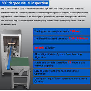 Machine de système d'inspection par rayons X industrielle visuelle automatique intelligente AI pour l'inspection par scanner 3 inspecteur/détecteur à balayage automatique - Product Image 5