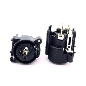 Connecteur combiné horizontal 3 cœurs <span class=keywords><strong>XLR</strong></span>-PJ-07 femelle avec <span class=keywords><strong>prise</strong></span> <span class=keywords><strong>jack</strong></span> stéréo 1/4 pouces et connecteur à poussoir – Fabricant - Product Image 5