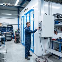 Cabine de peinture au gaz OBC, four de séchage, équipement de peinture pour véhicules commerciaux