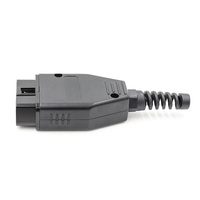 Universeller Einzelner Schwarzer OBD2 16-Pin Stecker für OBD-Kabel