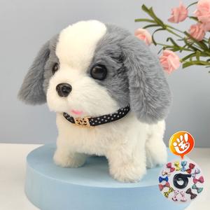 Toptan elektrik oyuncak simülasyon köpek Plightest elektrikli kaldırma gözlük parlayan dolması hayvan oyuncak peluş oyuncaklar çocuklar için - Product Image 3