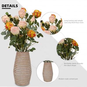 Rosa de Terciopelo Artificial en Oferta, Flor Individual para Decoración de Interiores, Exteriores, Bodas y Hogar - Product Image 3