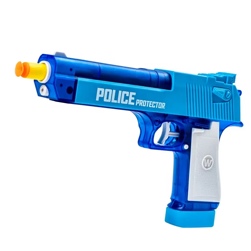 Jouet pistolet à balles souples en plastique 2 en 1 EVA mousse de Police fléchette et bard pistolet à eau jouets Mode jouets de tir doux pour enfants pistolet