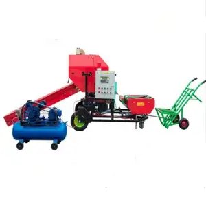 3000-4000kg/h hydraulic silage press baler mini square hay baler grass square baler wrapper machine for sale