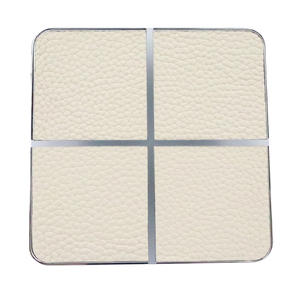 Châu Âu thiết kế mới 1/2/3/4 gang 2-Way <span class=keywords><strong>LED</strong></span> ánh sáng cảm ứng tường chuyển đổi <span class=keywords><strong>FCC</strong></span> CE ROHS ukca tự động hóa nhà làm bằng thủy tinh kim loại nhôm Wifi - Product Image 1