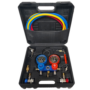 Electric Brass & Plastic Charging Hose Digital Manifold <b>Meter</b> Kit for Air Conditioner Parts Eco-Friendly Commercial Use - Product Image 1