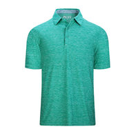 Bogey Bros Swing Thoughts Funny Golf untuk Kemeja-4 Way Stretch Pria Lengan Pendek UPF 50 Perlindungan Desain Bergaris Kasmir