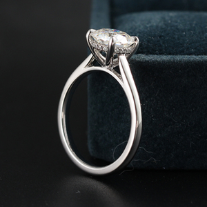 トレンド18金ジュエリー婚約指輪結婚指輪1/2/3/4/5カラットHPHT CVDモアッサナイトリング女性用 - Product Image 2