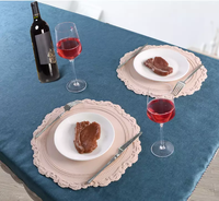 Grand dessous-de-plat rond en silicone épais, imperméable et résistant à la chaleur, style coréen, pour salle à manger