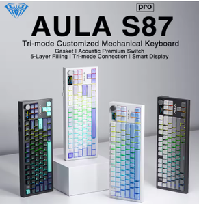 aula S87PRO blue Wired Mechanical PC Gaming desktop Laptop Keyboard 87Key RGB Backlit Anti-Ghosting <b>USB</b> Type-<b>C</b> Gasket Structure - Product Image 3