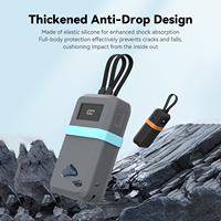 Étui de protection en silicone SIKAI pour batterie externe CUKTECH CP24 à double port, résistant aux chocs et aux rayures, pour usage extérieur