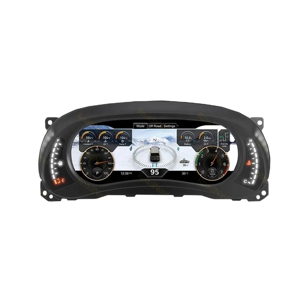 지프 랭글러 3 JK 2011-2018 자동차 안드로이드 라디오에 대한 사용자 정의 디지털 대시 보드 속도계