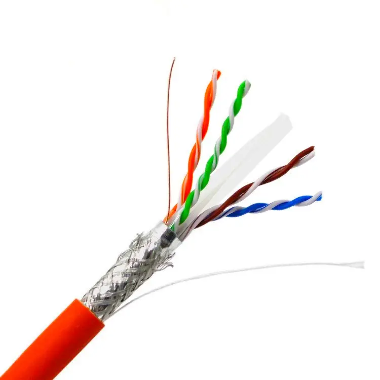 Cable de comunicación de red Chaqueta de PVC Interior 305m 1000ft SFTP Cat6 Cable