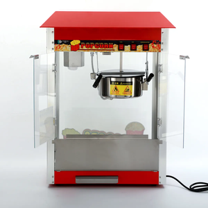 Equipo de aperitivos comercial de techo rojo, máquina de <span class=keywords><strong>palomitas</strong></span> de maíz, agitador automático, diseño de sartén antiadherente - Product Image 5