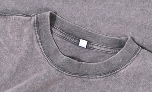 T-shirt Homme Oversize Style Vintage 2026, Délavé aux Minéraux, Personnalisé, Effet Acide, Coton Lourd Délavé à la Pierre - Product Image 3