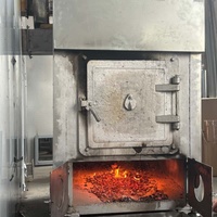 Four rotatif à bois de 64 plateaux avec doubles chariots, équipement de boulangerie industriel pour la cuisson