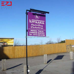 EZD produttore Custom shop outdoor <span class=keywords><strong>sign</strong></span> stand pole <span class=keywords><strong>post</strong></span> e panel signs Pole e pilone Signs - Product Image 2