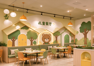 Custom Parent Child Restaurant Interior Design Kids Restaurant Furniture Family Dining Store <b>Fixtures</b> - Product Image 3