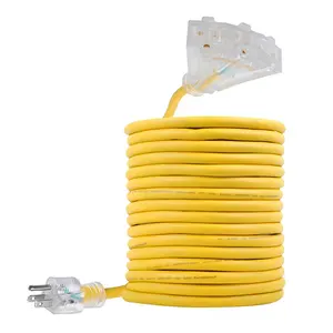 Cable de extensión de alta resistencia para interiores y exteriores, estándar de América del Norte