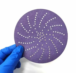 6 इंच 150 मिमी 6 छेद सफेद हुक और लूप अपघर्षक पेपर सैंडिंग डिस्क सैंडपेपर के लिए मोटर वाहन पॉलिश पीसने - Product Image 6