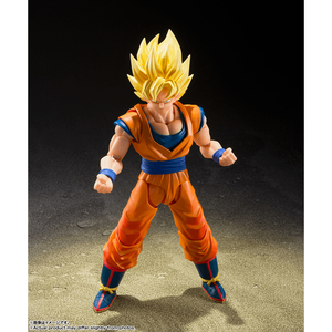 Figura de Acción Original de BANDAI, Spirits Super Saiyan Son Goku, Modelo de PVC SHF, Juguete de Colección, Comienza la Batalla - Product Image 1