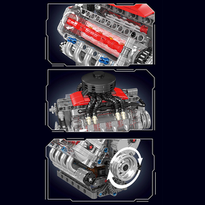 Modèle de simulation de moteur V8 LSX454 10171, <span class=keywords><strong>jouet</strong></span> électronique de construction sur le thème des robots, en plastique ABS, à entraînement électrique - Product Image 5