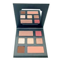 Palette de maquillage rose personnalisée à marque privée, haute pigmentation, 9 couleurs, fard à paupières et blush, palette en carton de luxe
