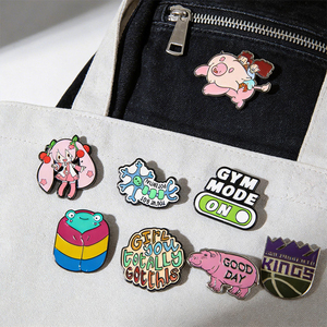 Custom Hard Soft Enamel <b>Pins</b> Zinc Alloy Metal Lapel Badge Cute Animal Cartoon Brooch for Backpack Hat Decoration - Product Image 1
