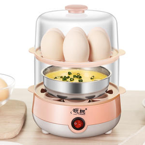 Lingrui Double Layer Egg <b>Cooker</b> 1-7 Eggs <b>Electric</b> Steamer Mini Appliance For Kitchen Use - Product Image 1