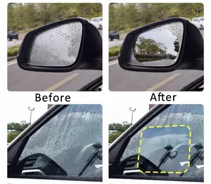 Deson Rainproof Face Shield Espelho De Chuveiro De Vidro Capacete Car Rear View Anti Scratch Anti-fog PET Film Easy Peel Film Roll