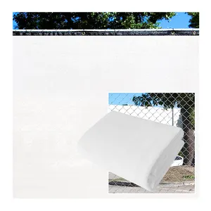Écran de confidentialité blanc de pont de piscine de cour de jardin de mur extérieur résistant pour l'ombre de balcon de clôture/filet de clôture de constitution