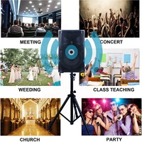 Système de sonorisation portable professionnel 300W avec haut-parleur de 8 pouces, Bluetooth, karaoké, TWS, micro, égaliseur et écho - Enceinte active