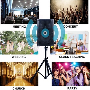 300W âm thanh chuyên nghiệp 8 "woofer di động BT karaoke Bộ Hệ thống loa PA hộp âm thanh hoạt động TWS + Mic + EQ + Echo bocina parlant - Product Image 6