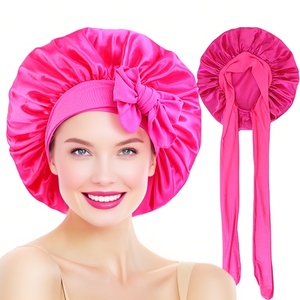 <span class=keywords><strong>Bonnet</strong></span> de <span class=keywords><strong>nuit</strong></span> en satin <span class=keywords><strong>bonnet</strong></span> de <span class=keywords><strong>nuit</strong></span> en satin avec bandeau à nouer pour la tête chapeau pour femmes <span class=keywords><strong>cheveux</strong></span> tressés <span class=keywords><strong>bouclés</strong></span> pour le quotidien - Product Image 2