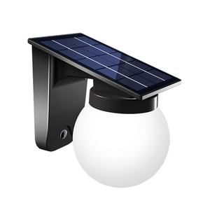 Lámpara de Pared LED Solar Moderna IP65, Impermeable, Esférica, Decorativa, para Exteriores, Patio, Villa, Jardín, Decoración de Paisajes - Product Image 1