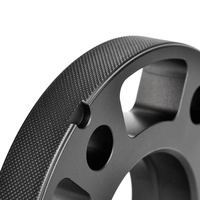 Entretoises de roue en aluminium noir 5x120 CB 72,6 mm avec adaptateur de moyeu d'épaisseur 12-20 mm pour E46/E60/E90/F10/F30 Mini par Embers