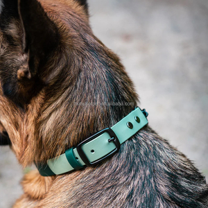 Collier martingale pour chien en polyester, style tactique enduit de PVC, durable, doux, motif uni, à dégagement rapide, fiable, moderne - Product Image 2