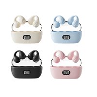 Auriculares de Conducción Ósea SIBYL Modelo Privado, Color Negro, Inalámbricos 2023, con Clip para la Oreja