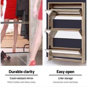 เฟอร์นิเจอร์บ้านประหยัดพื้นที่กล่องรองเท้ามิเรอร์สำหรับขาย - Product Image 5