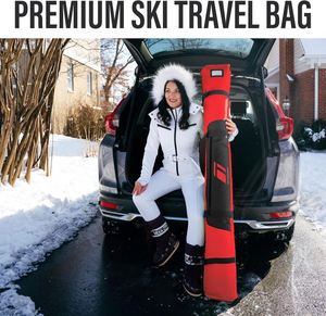 Échantillon gratuit : Sac de ski personnalisé avec logo – Sacs de voyage pour bottes de ski en polyester, étanches, pour snowboards et bâtons de ski – Sacs fourre-tout - Product Image 4