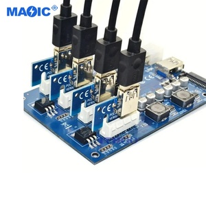 Altri accessori per <span class=keywords><strong>Computer</strong></span> M2 pci-e da 1X a 4 porte Express 1X slot Riser Card 3.0 Extender scheda adattatore scheda di espansione PCIE - Product Image 4