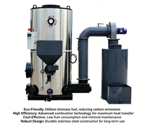 Chaudière à vapeur industrielle verticale Zhongfei LHG, 500 kg - 2000 kg, alimentée à la biomasse (sciure de bois, granulés), <span class=keywords><strong>prix</strong></span> Chine, chaudière à vapeur automatique - Product Image 4